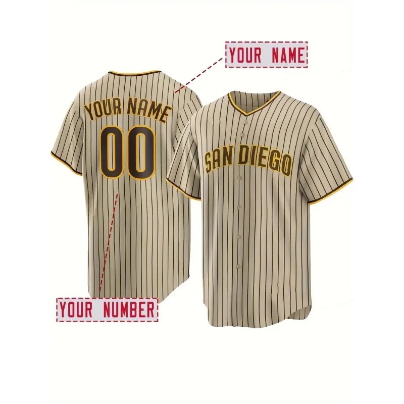 Embroidery Font - Custom Name And Number Men's Embroidery