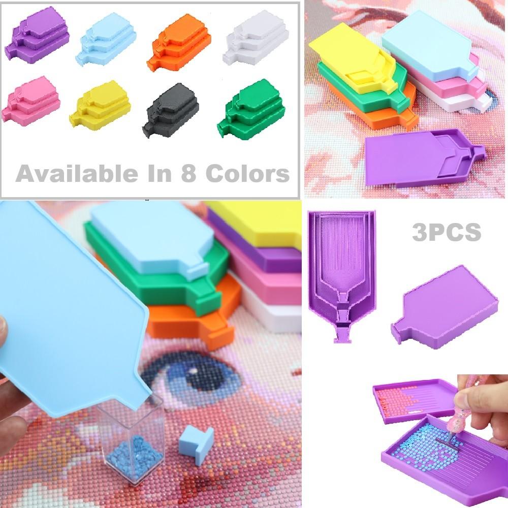 Embroidery Details - DIY 3Pcs Diamond Painting Trays of