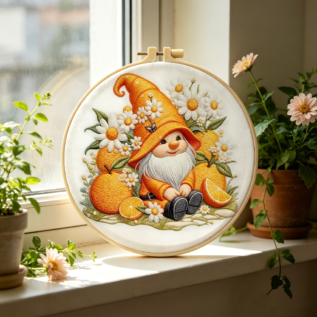 Embroidery Lovers - DIY Hand Embroidery Complete Kit Preprinted