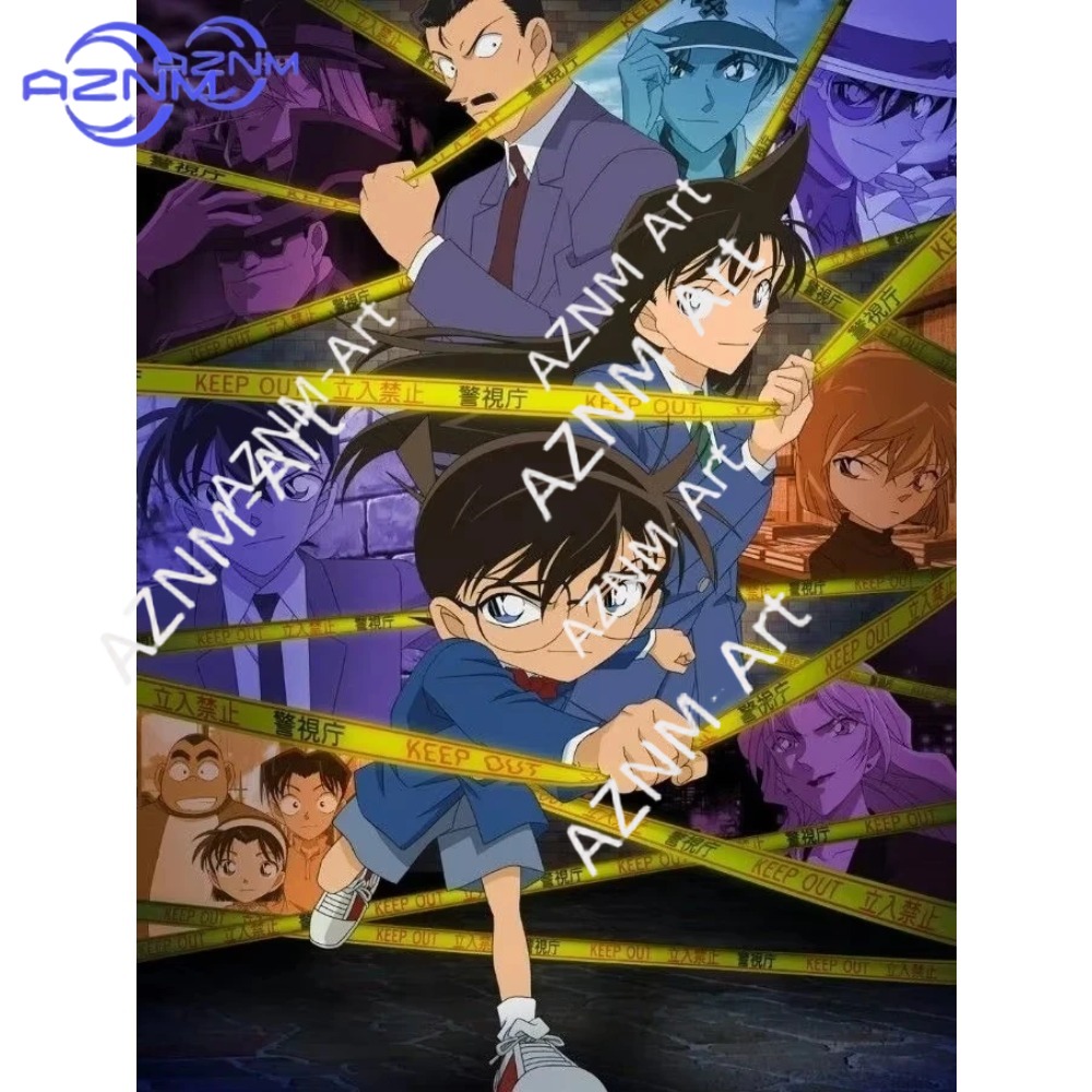1pc Detective Conan Diamond Pa - Embroidery Canvas recension och pris