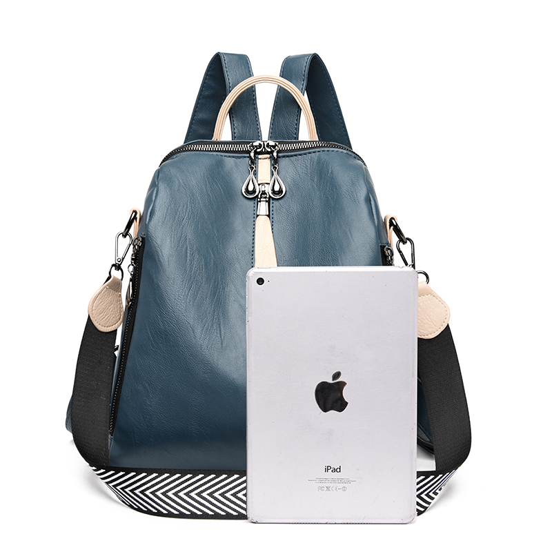 Fashion Backpack Women Soft Le - Embroidery Keychain recension och pris