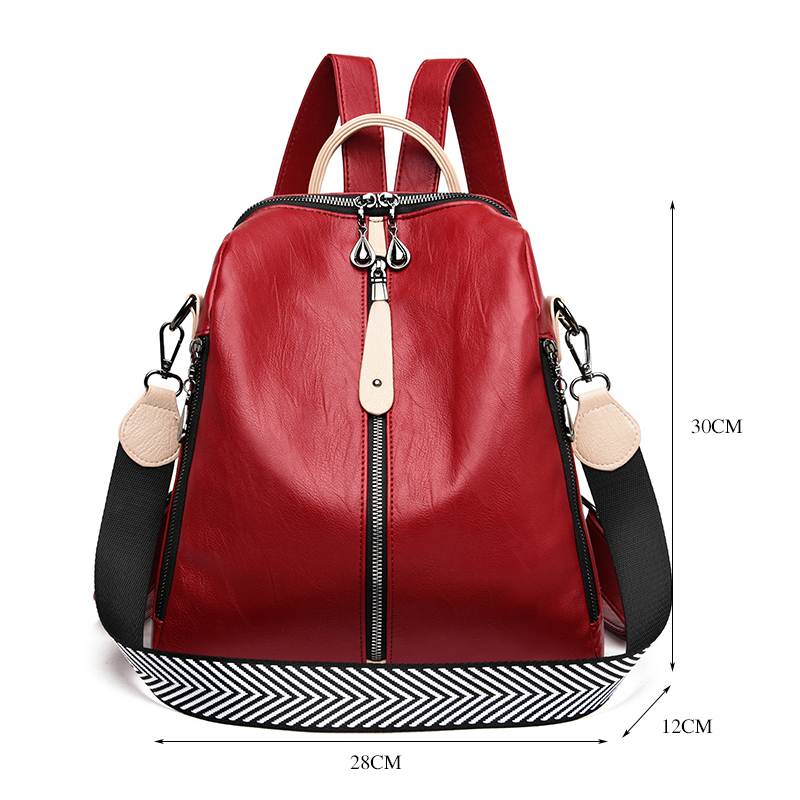 Fashion Backpack Women Soft Le - Embroidery Keychain recension och pris