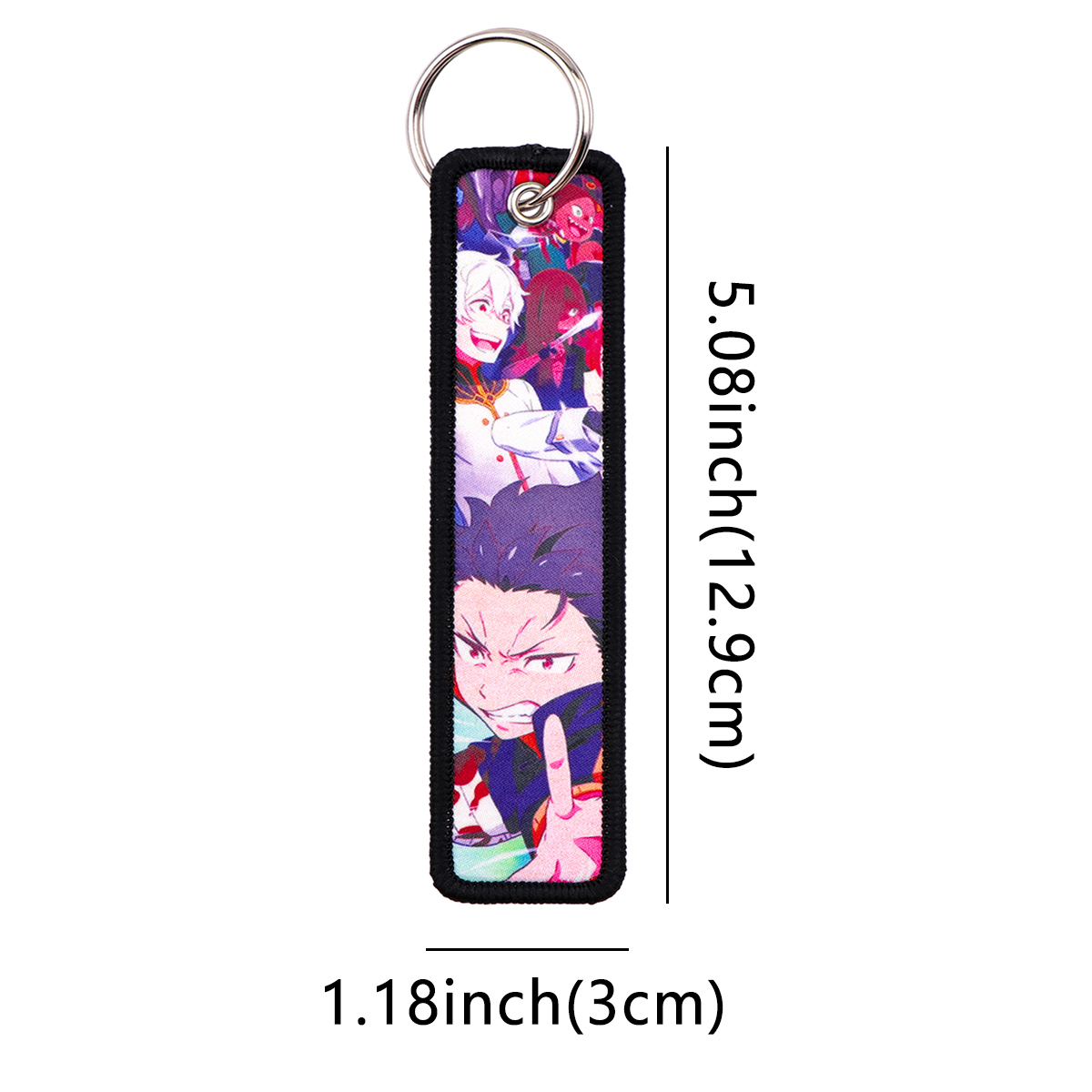 1PCS Japanese Anime Key Fobs H - Embroidery Keychain recension och pris