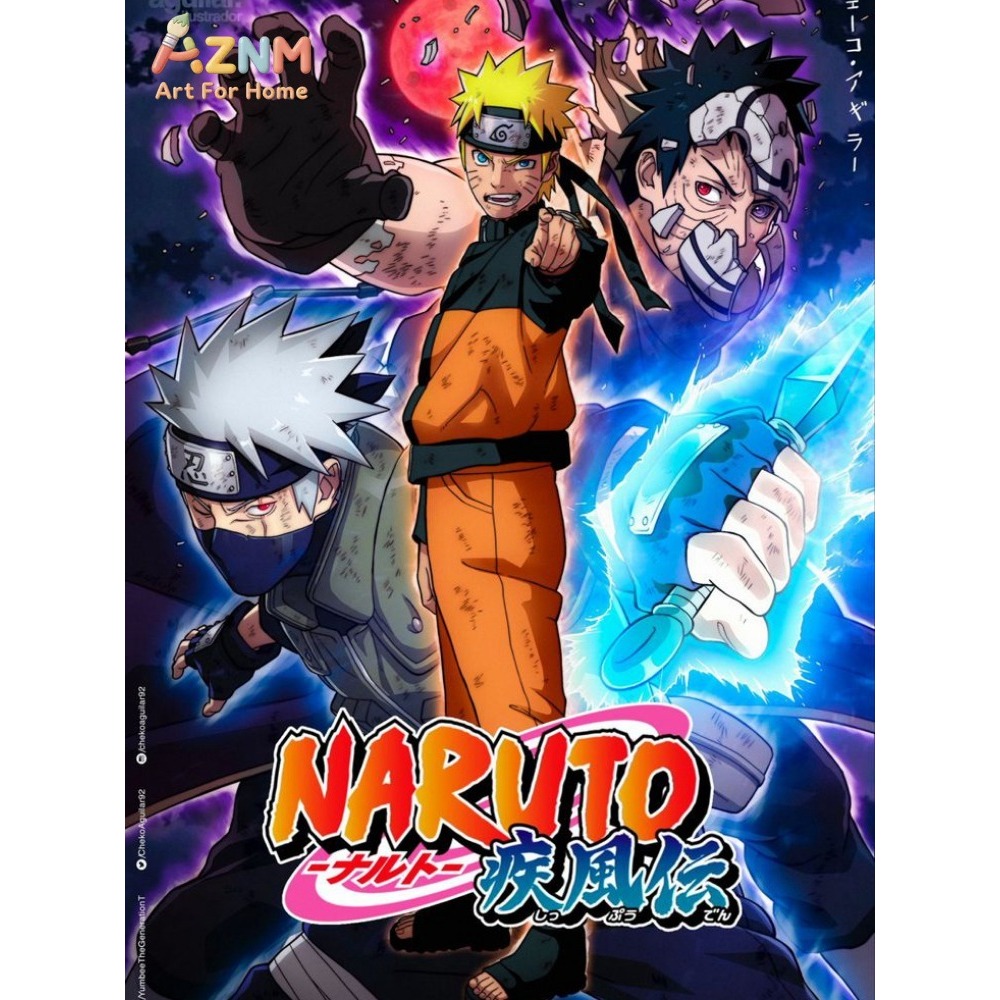 Frameless 1pc Naruto Class Sev - Embroidery Canvas recension och pris
