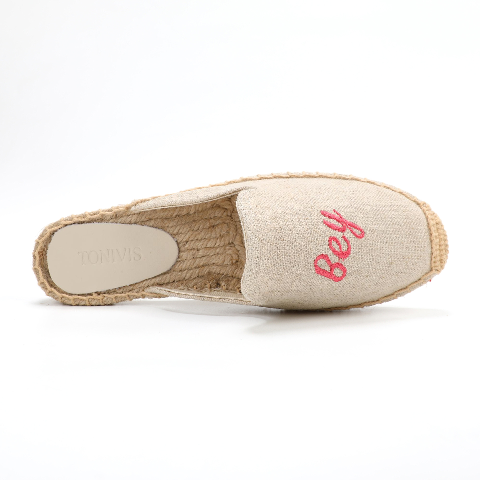 Women Floral Embroidered Espad - Embroidery Canvas recension och pris
