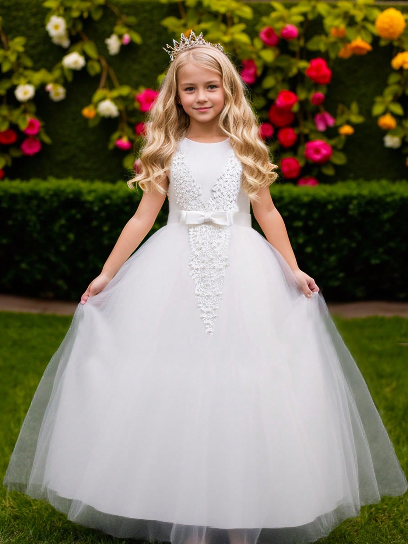 Flower Girl Dresses for Weddin - Embroidery White Dress recension och pris