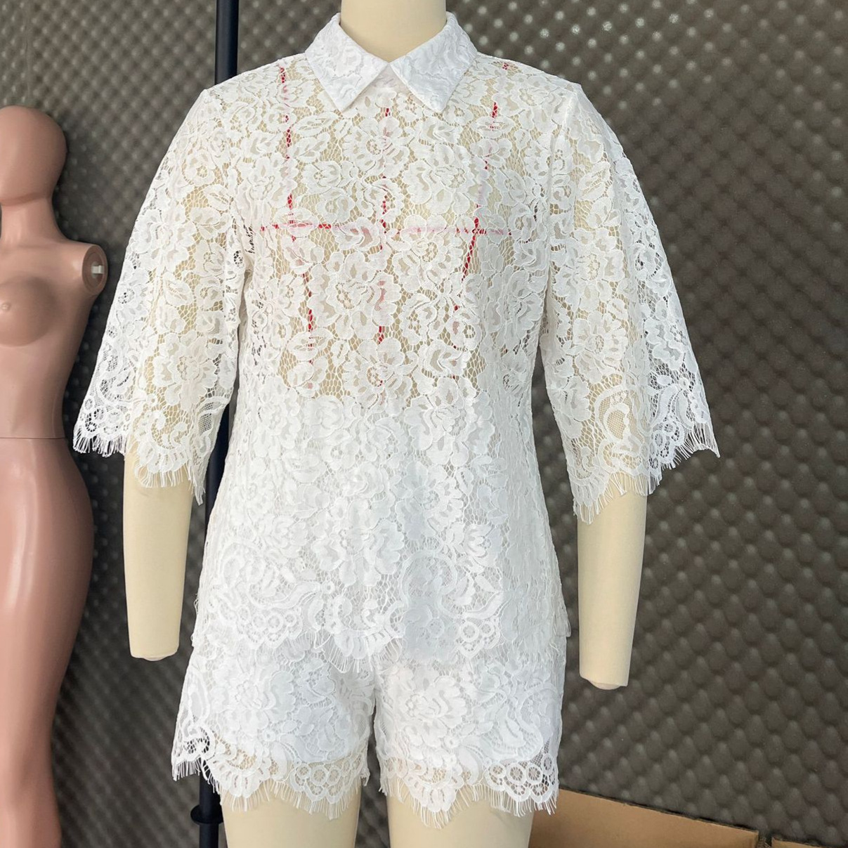 Sexy Lace Embroidery Shorts Su - Embroidery Motif recension och pris
