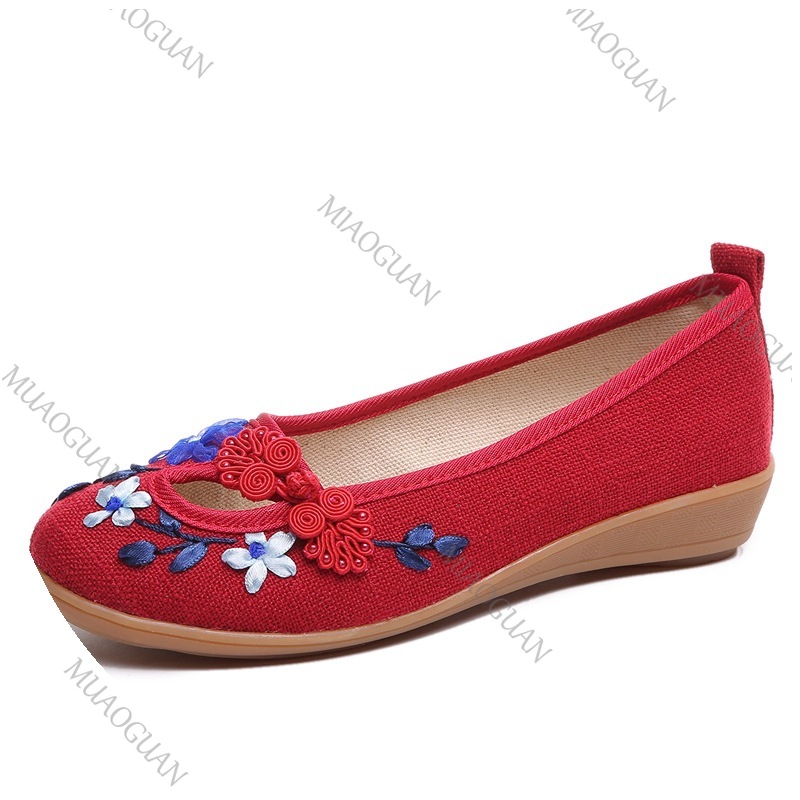 Embroidered Women Comfort Wedg - Embroidery Canvas recension och pris
