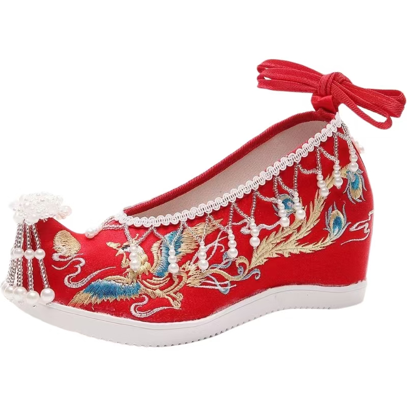 Women New Red Embroidered Wedd - Embroidery Canvas recension och pris