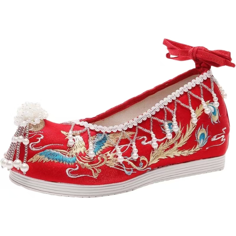 Women New Red Embroidered Wedd - Embroidery Canvas recension och pris