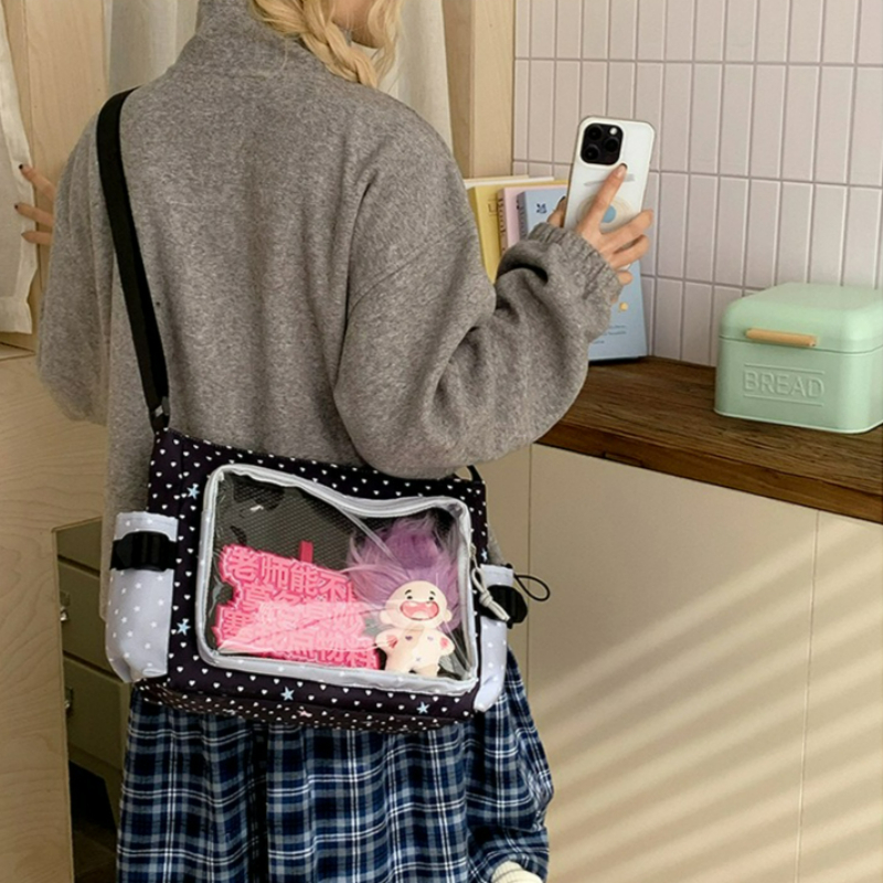 Polka Dot Crossbody Shoulder B - Embroidery Keychain recension och pris