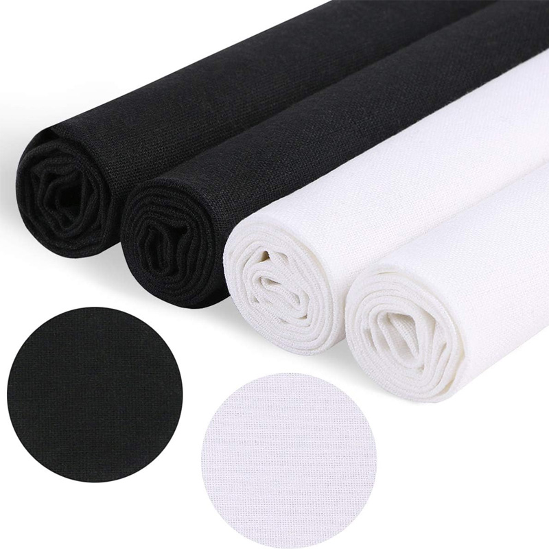 4 Pieces of Linen Fabric, Soli - Embroidery Motif recension och pris
