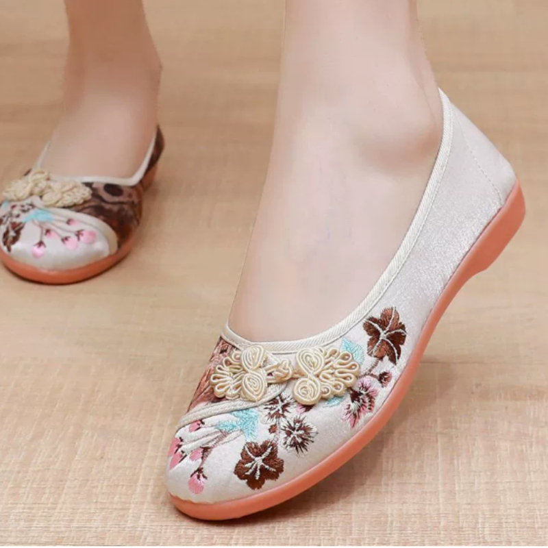 Retro Chinese Style Women Canv - Embroidery Canvas recension och pris